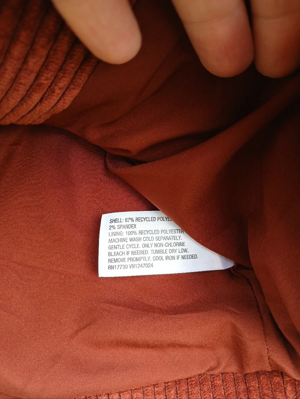 Future Collective Reese Blutstein Wide Whale Corduroy Blazer Rust XXS - Picture 4 of 6